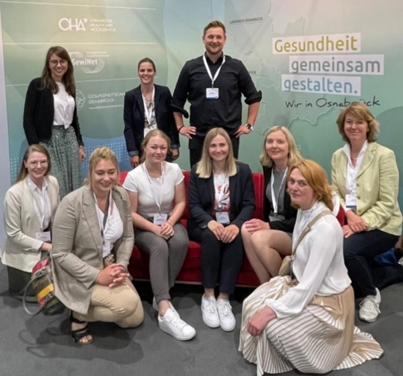 Abbildung 7: Gemeinsamer Stand der Gesundheitsregion von Landkreis und Stadt Osnabrück, GewiNet, Gesundheitscampus Osnabrück und Osnabrück Healthcare Accelerator auf dem Hauptstadtkongress