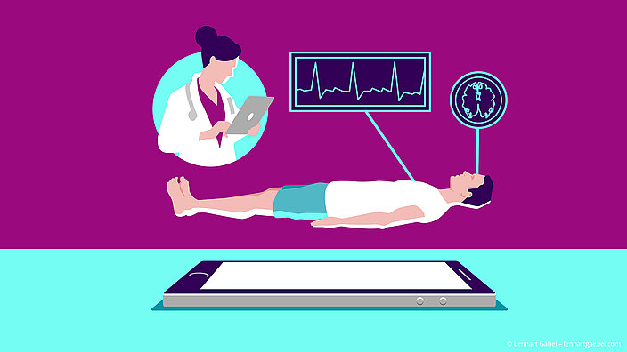 Medizinische Untersuchung mit digitalen Hilfsmitteln