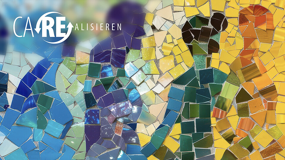 Verschiedene Silhouetten als Mosaik