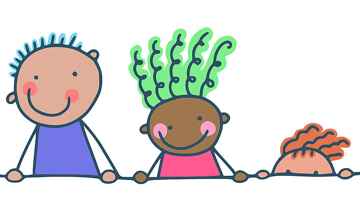 Strichmännchen von Kindern