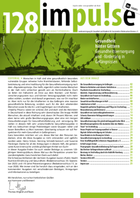 Vorschaubild der PDF-Datei Ausgabe 128: Gesundheit hinter Gittern – Gesundheitsversorgung und -förderung in Gefängnissen (PDF)